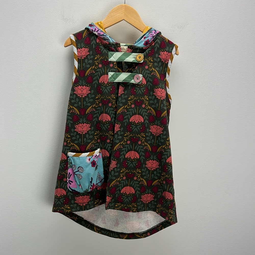 Matilda Jane Wander With Love Vest Choose Your Own Path Floral Layer Girls 8